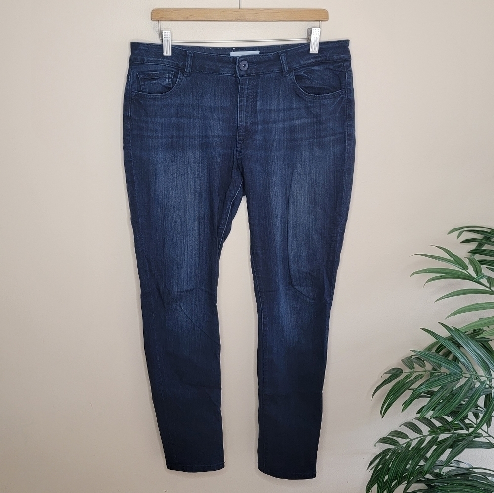 DL1961 Emma Dark Wash Power Legging Skinny Jeans 29.5" Inseam Size 32 Classic